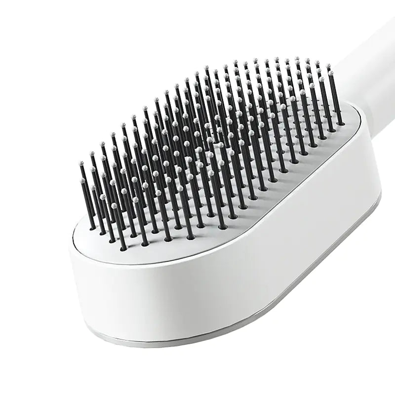 Self Cleaning Anti-Static Hair Brush - Shamz Glamour