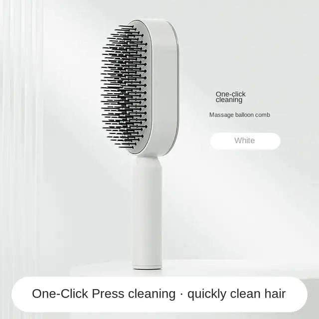 Self Cleaning Anti-Static Hair Brush - Shamz Glamour
