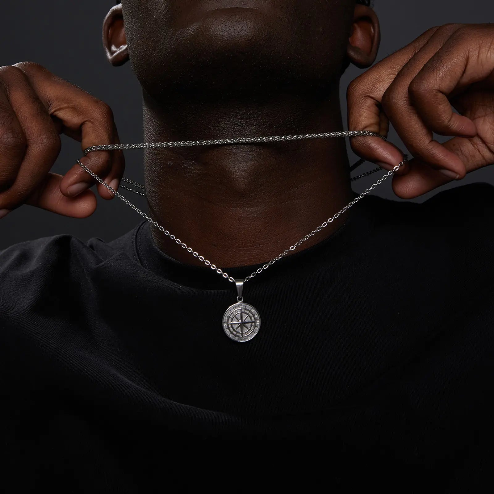 Vnox Layered Necklaces for Men - Shamz Glamour