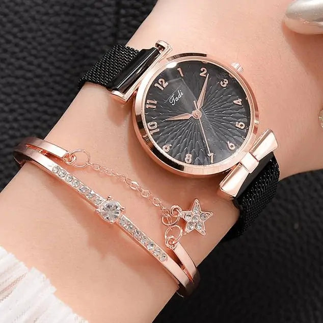 Luxury Magnetic Quartz Bracelet Watches - Shamz Glamour