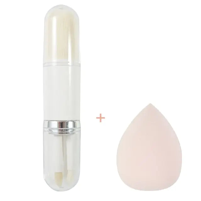 4-in-1 Retractable Mini Makeup Brush Set - Shamz Glamour