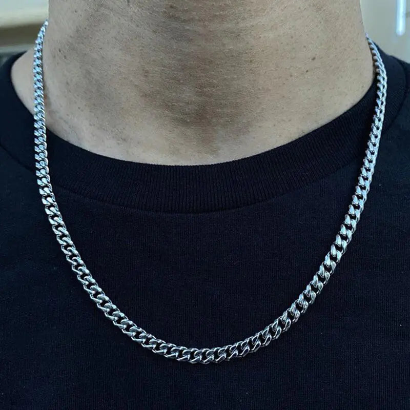 Paper Clip Chain Men Necklace - Shamz Glamour