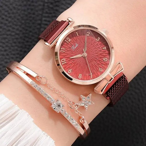Luxury Magnetic Quartz Bracelet Watches - Shamz Glamour