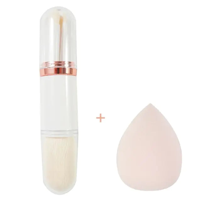 4-in-1 Retractable Mini Makeup Brush Set - Shamz Glamour