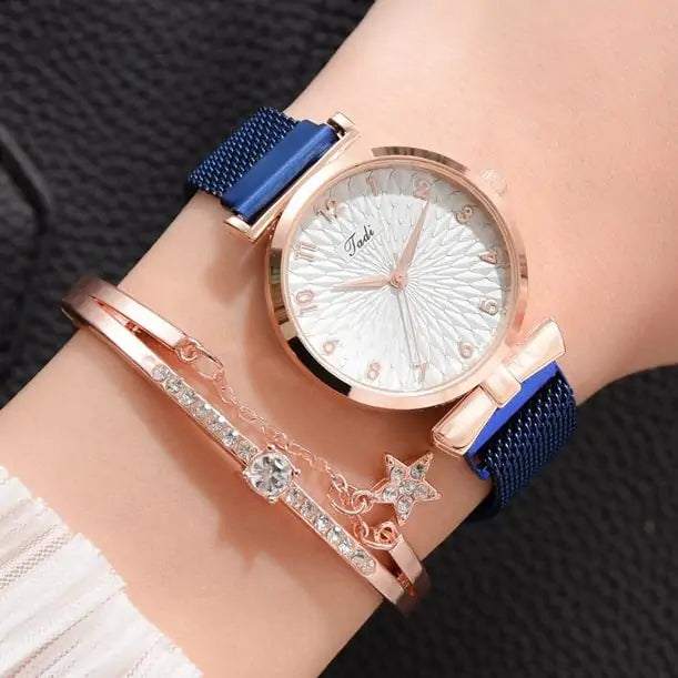 Luxury Magnetic Quartz Bracelet Watches - Shamz Glamour
