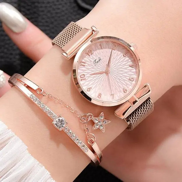 Luxury Magnetic Quartz Bracelet Watches - Shamz Glamour