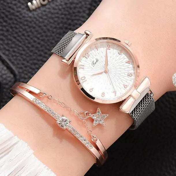 Luxury Magnetic Quartz Bracelet Watches - Shamz Glamour