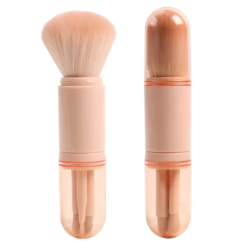 4-in-1 Retractable Mini Makeup Brush Set - Shamz Glamour